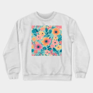 floral pattern Crewneck Sweatshirt